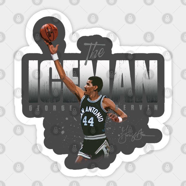 George Gervin Sticker by Juantamad